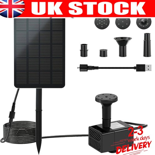 Solar water fountain panel - fountain,