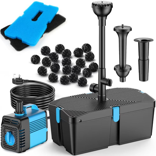 Pond filter with fountain - filter,