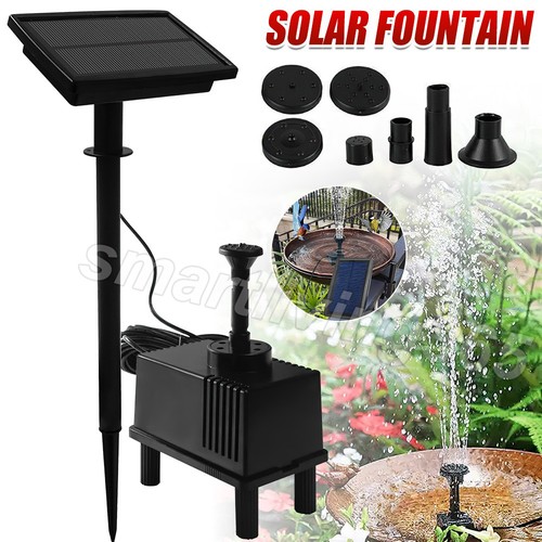 Solar fountain water feature - solar,