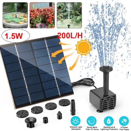 Solar panel powered water - panel,
