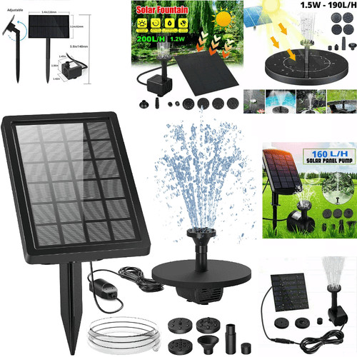 Solar panel powered water - panel,