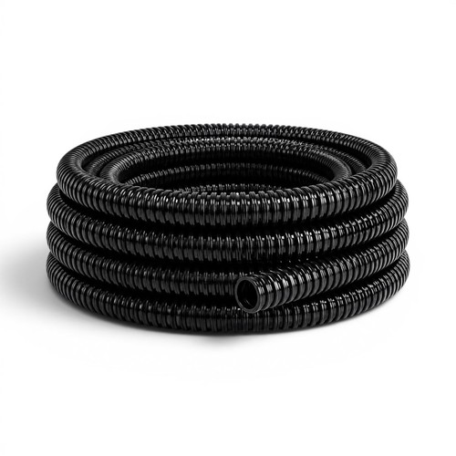 Black corrugated pond hose - corrugated,
