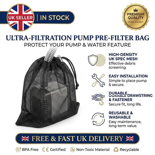 Water pump filter bag - water,