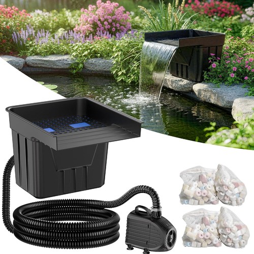 Pond waterfall filter - pond,