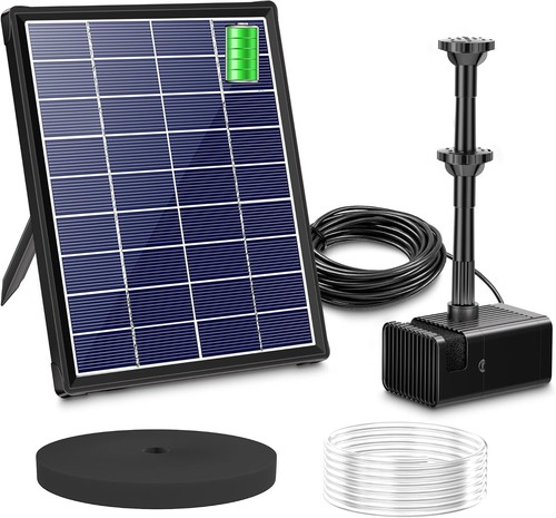 Solar pond fountain pump - pond,