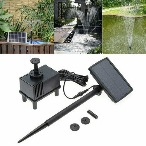 Solar powered fountain - powered, pump
